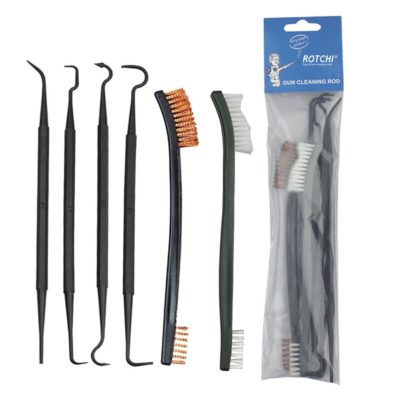 6 PCS Plastic Brush at Picks o Hooks Set