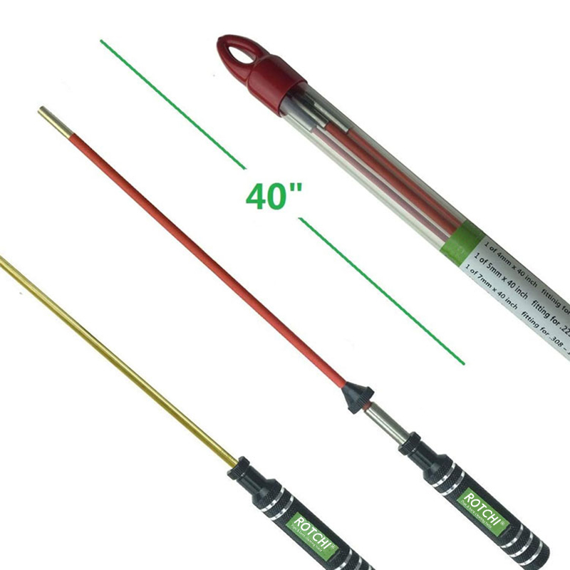 Hawak ng aluminyo ang mabilis na umiikot na PVC steel gun cleaning rod