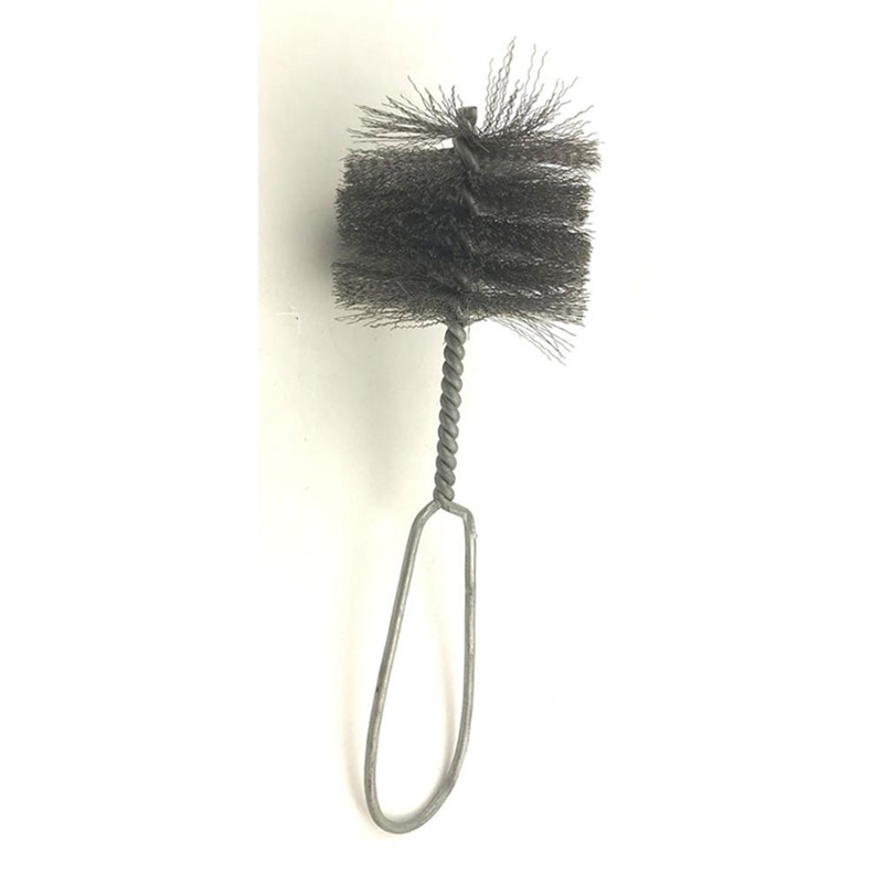 Drill Hole Pipe Tube Cleaning Brush na may Steel Ring