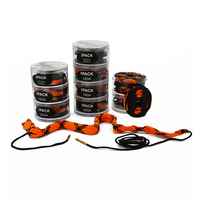 Ang paglilinis ng baril ay nagbunot ng ahas na multilayer pack