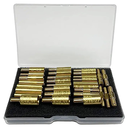 Gun Cleaning Rod Fitting Adapters 30 PCS Pack 5-40 8-32 10-32 5/16-27 M3 M4 M5 Mga Thread sa Konektor ng Lalaki at Babae Rod
