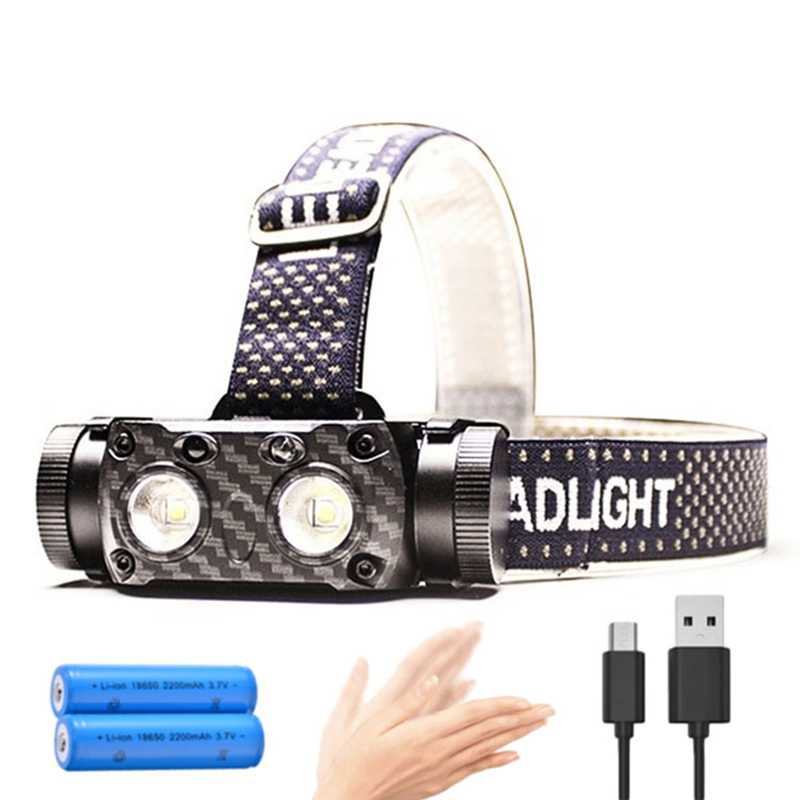 Multi-function na Sensor Motion Dual LED Charging Headlamp