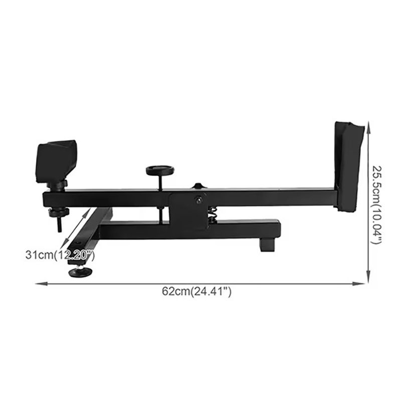 Metal square tube adjustable gun support display stand Metal square tube adjustable gun support display stand