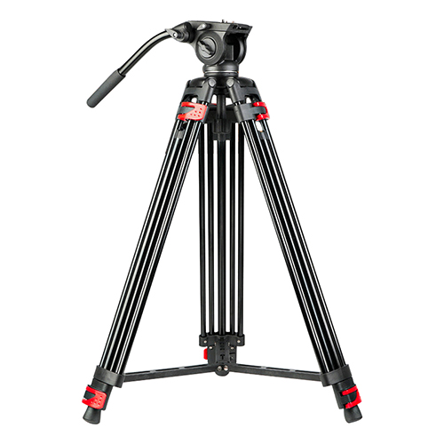 Photography Camera 1.8m Professional Heavy Duty Aluminum Alloy Camera Video Tripod na may Panoramic Fluid Damping Head