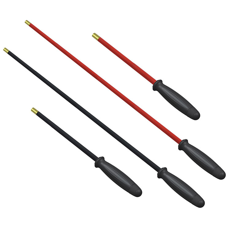 Plastik na hawakan ng mabilis na umiikot na PVC steel gun cleaning rod