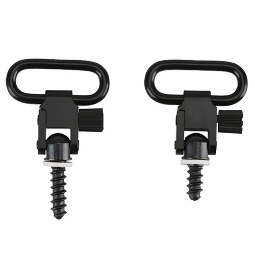Quick release black plated alloy metal gun sling swivel