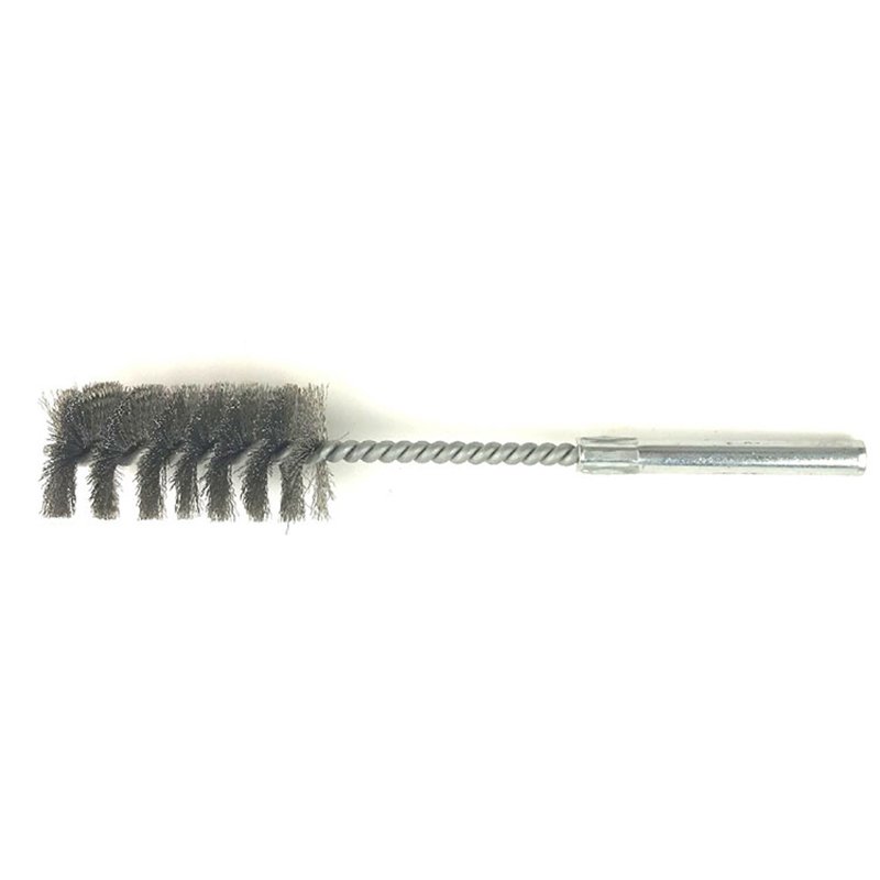 Hindi kinakalawang na Kawad Long Steel Handle Round Tube Brush