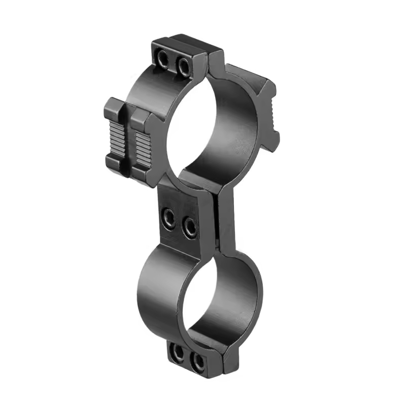 Tactical Universal Dual Ring para sa Flashlight na May Side Base Mount