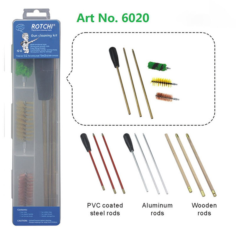 Transparent na Plastic Case Gun Cleaning Kit para sa Shotgun